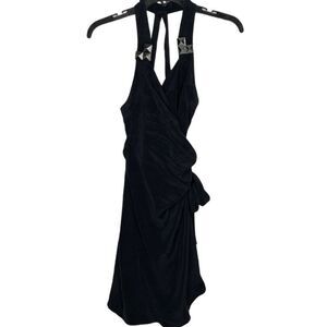 Vena Cava Black Silk Dress